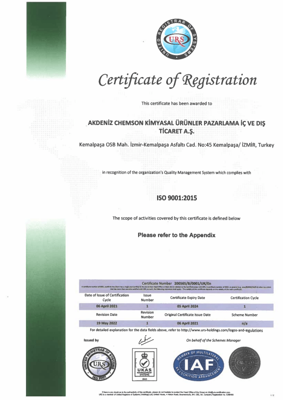 Akdeniz Chemson - Beyond Additives