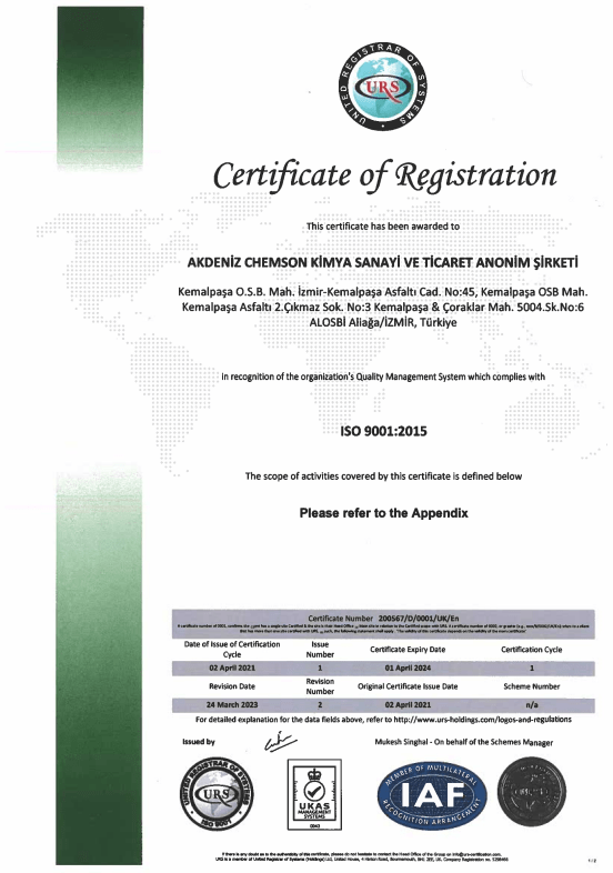 Akdeniz Chemson - Beyond Additives