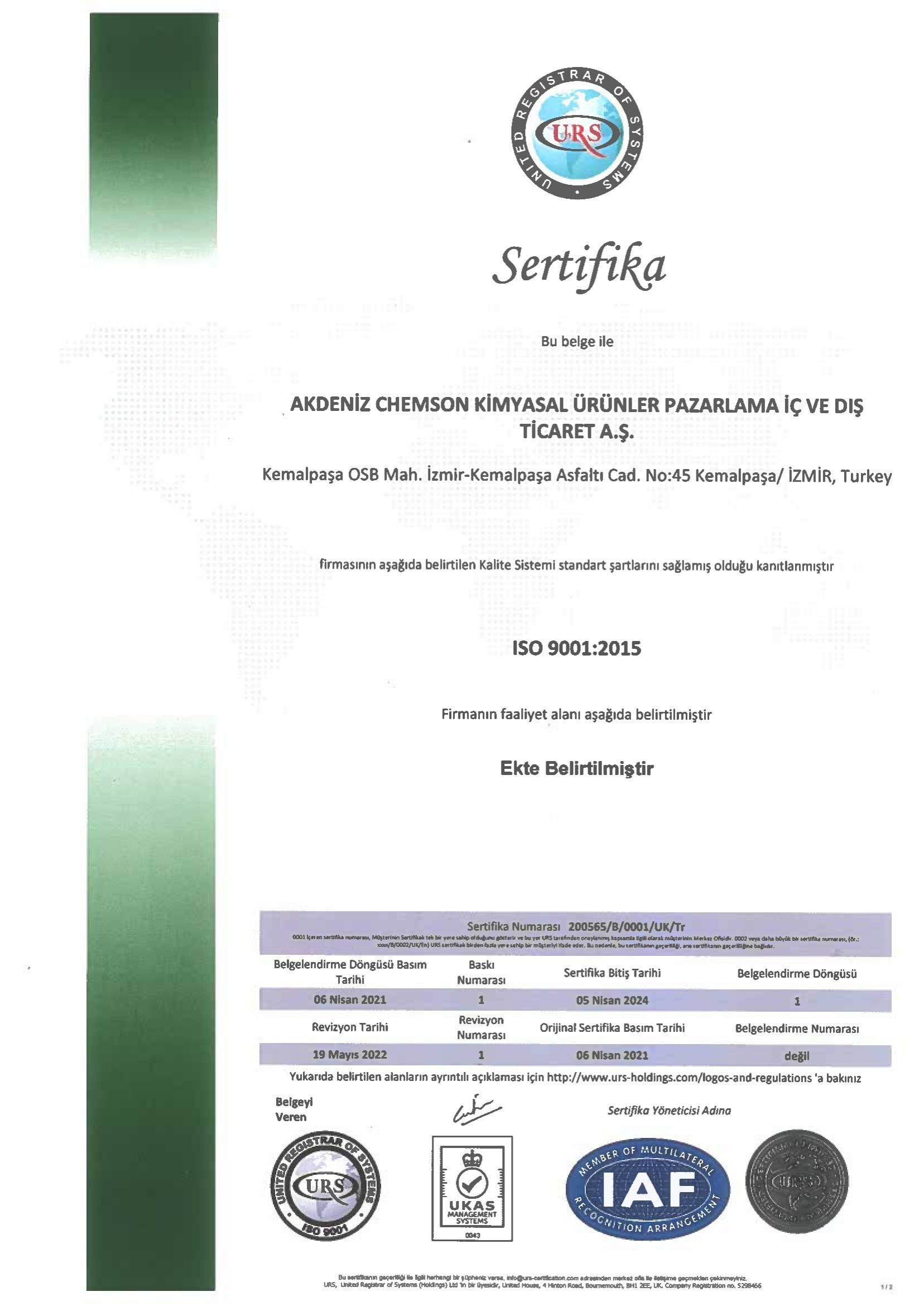 Akdeniz Chemson - Beyond Additives