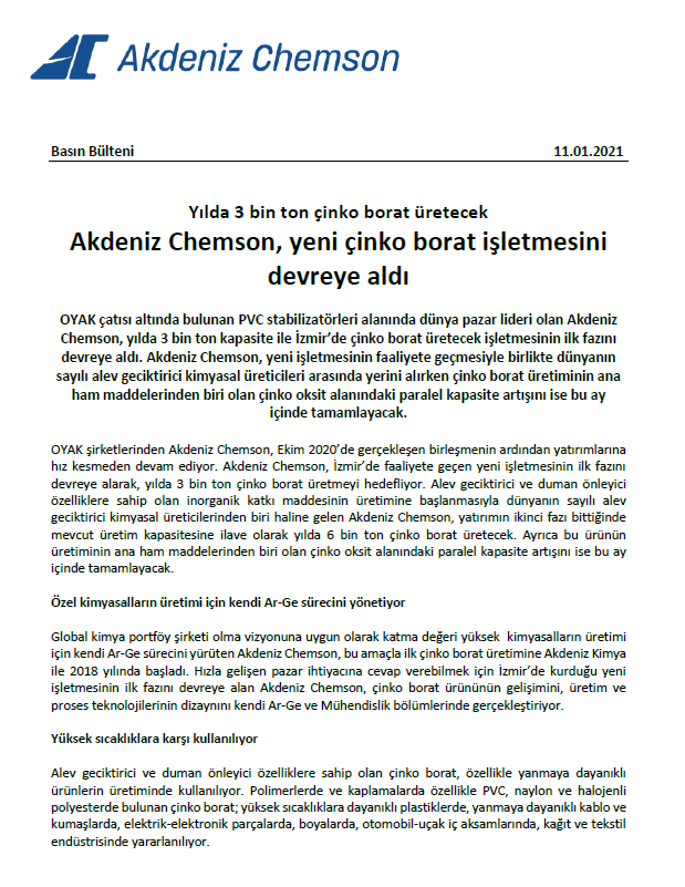 Akdeniz Chemson - Beyond Additives