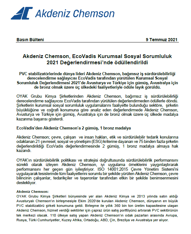 Akdeniz Chemson - Beyond Additives