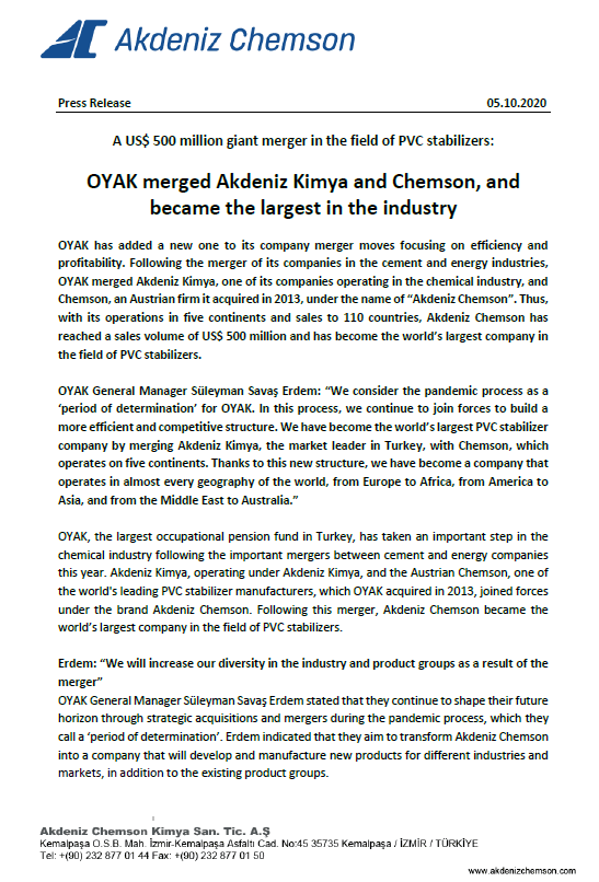 Akdeniz Chemson - Beyond Additives