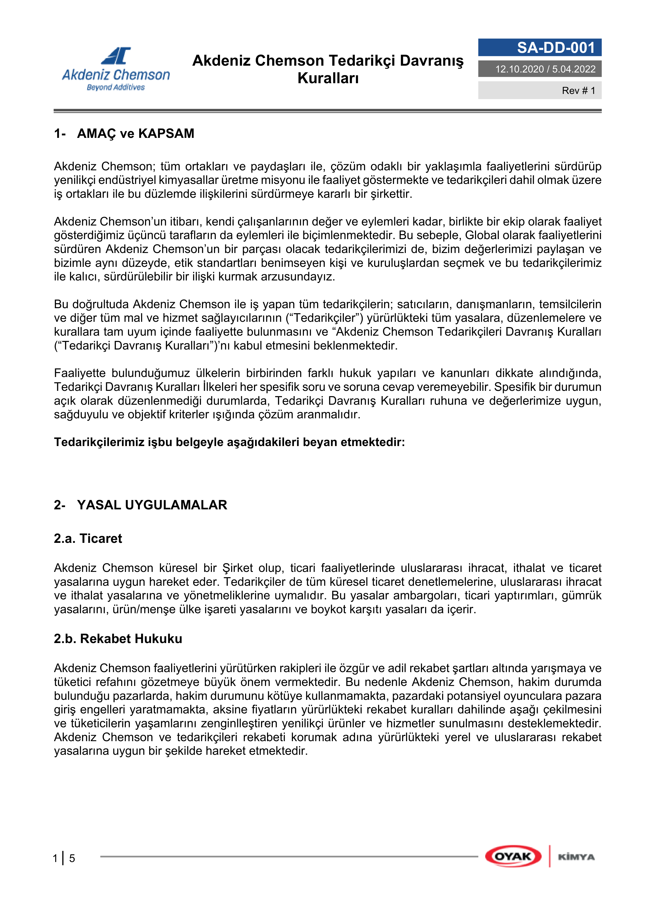 Akdeniz Chemson - Beyond Additives