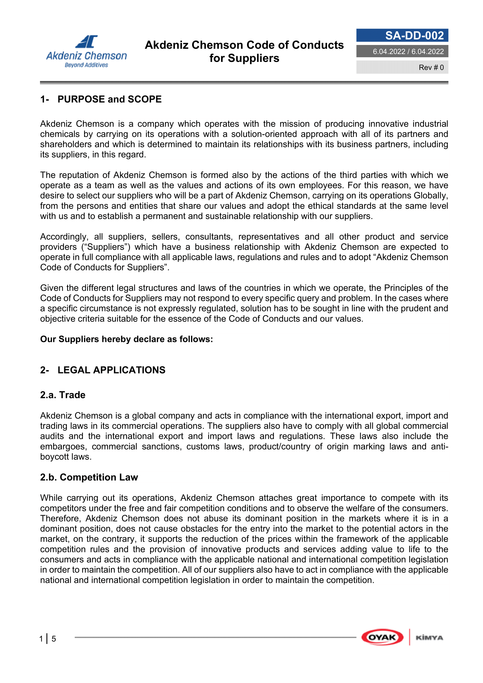 Akdeniz Chemson - Beyond Additives