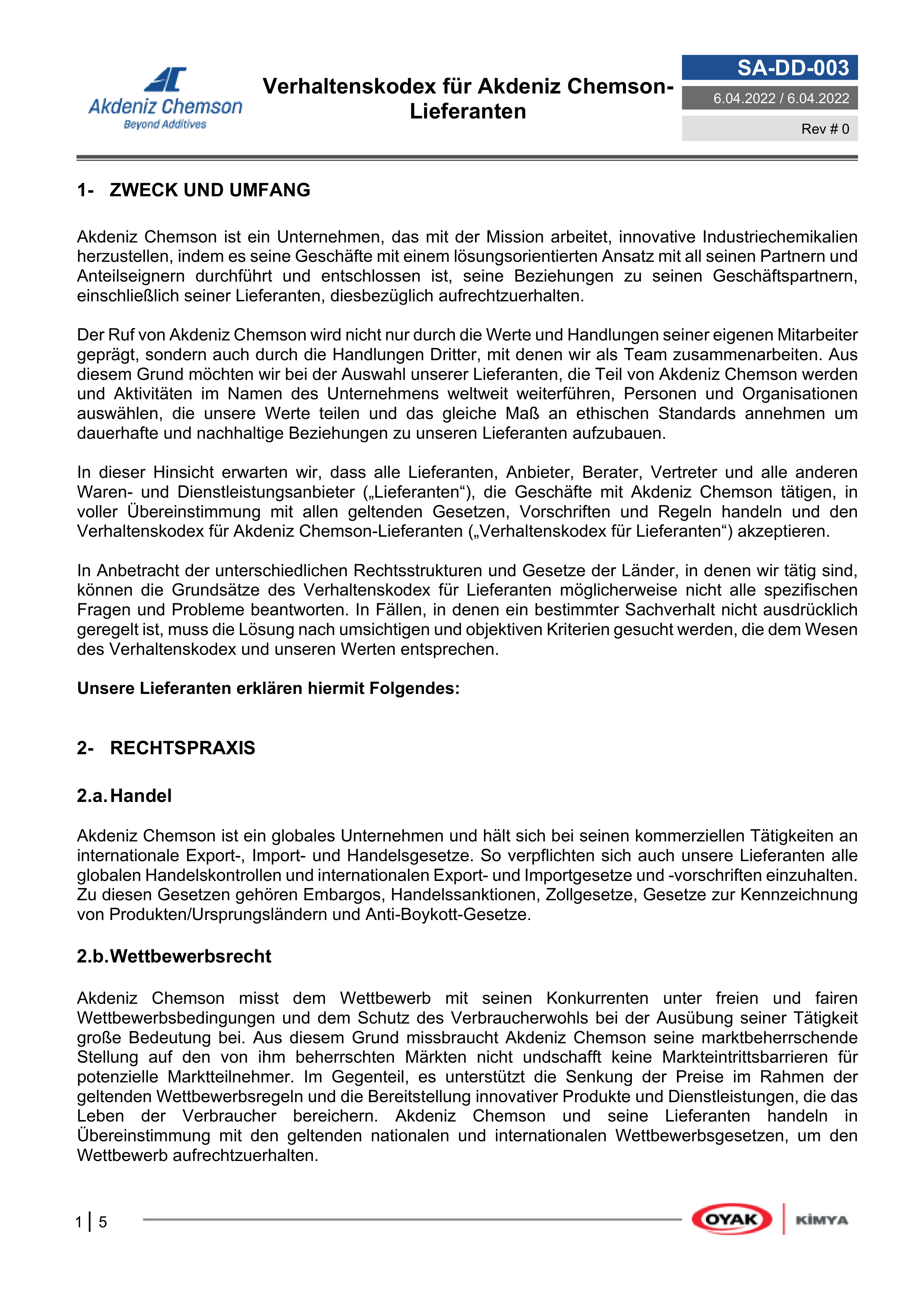 Akdeniz Chemson - Beyond Additives