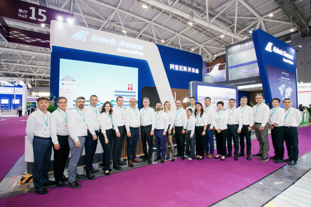 Akdeniz Chemson team at Chinaplas 2025 exhibition